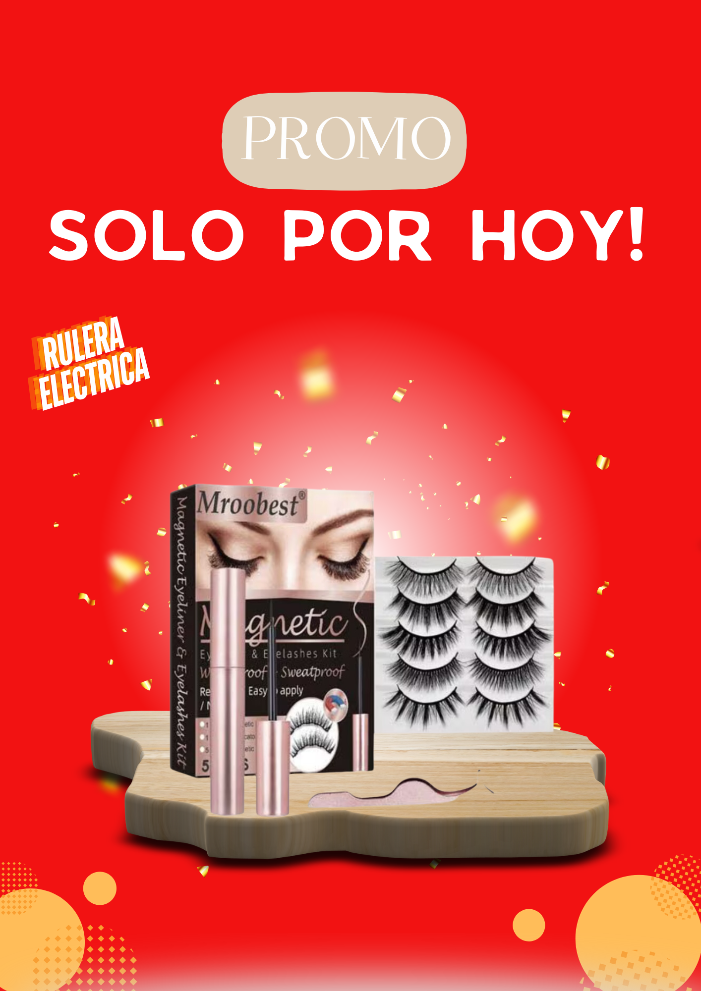 Pestañas magnéticas 3D Diseño a mano